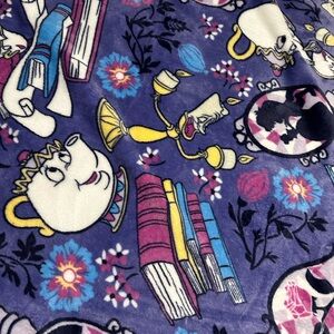 Vera Bradley x Disney Purple Belle-themed Floral Throw NWOT